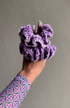 Load image into Gallery viewer, Purple Velvet Scrunchies (2)